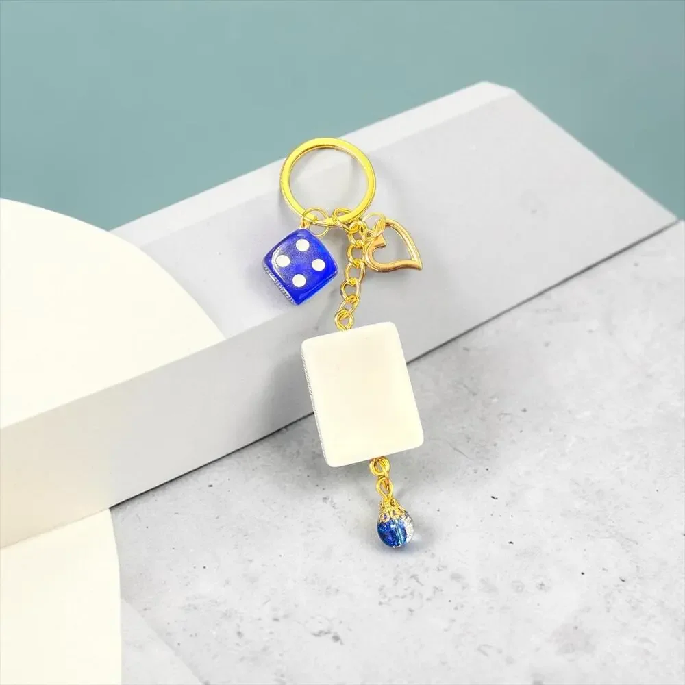 Handmade Mahjong Tile Keychain | Mahjong Lover Gift | Game Night Bag Charm